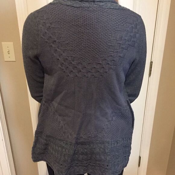 NWOT. Anthropologie grey cardigan sweater - Picture 3 of 3